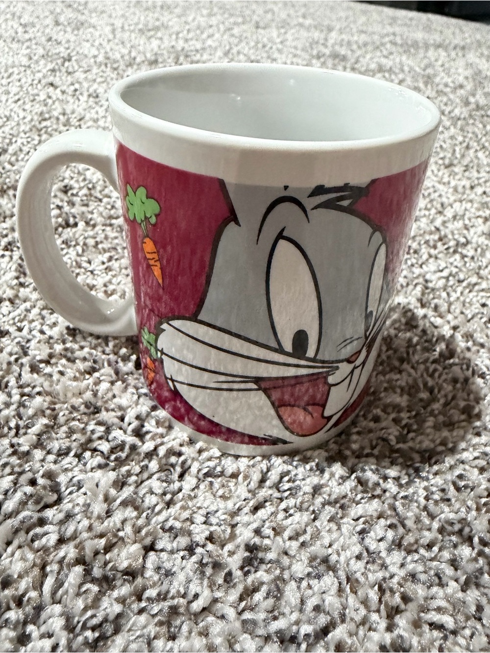 Looney Tunes Bugs Bunny Red Cartoon Ceramic Coffee Mug